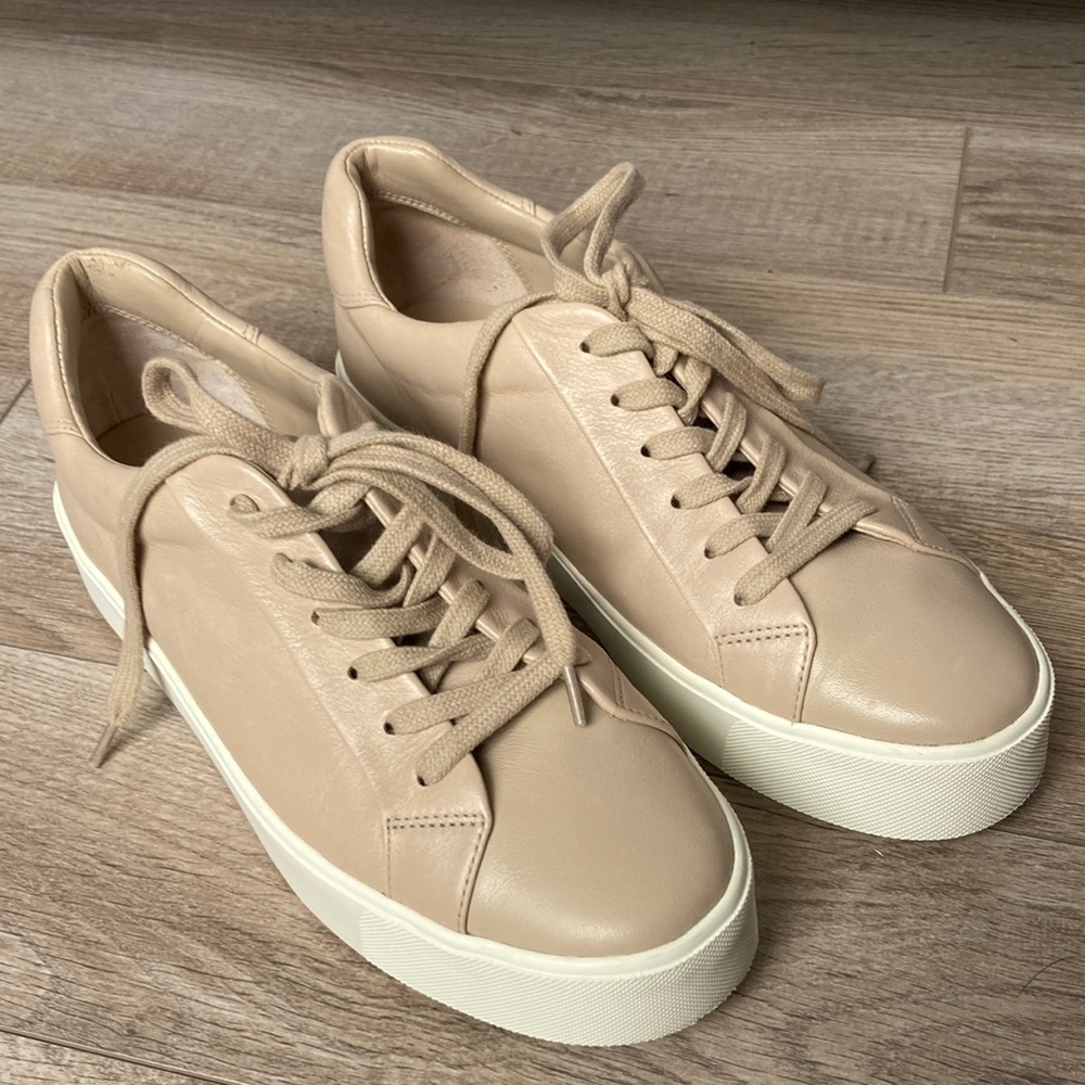 Womens Vince sneaker! Women size 7.5. Worn once!! Great condition and very soft